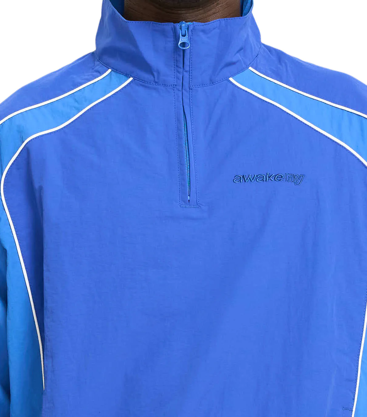 Awake NY Quarter Zip Track Jacket Navy - Image 4