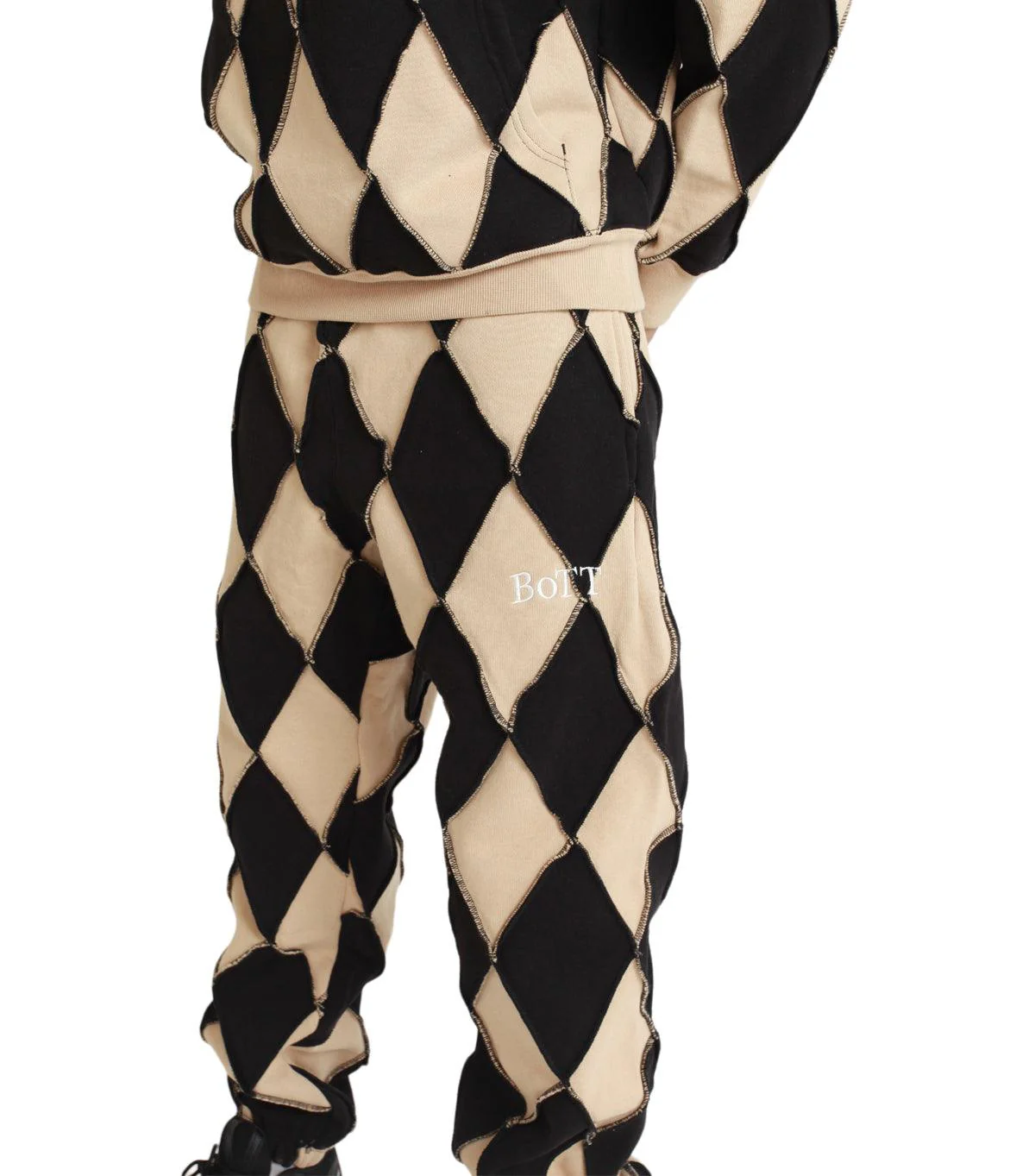 BoTT Patchwork Pant Black - Image 3