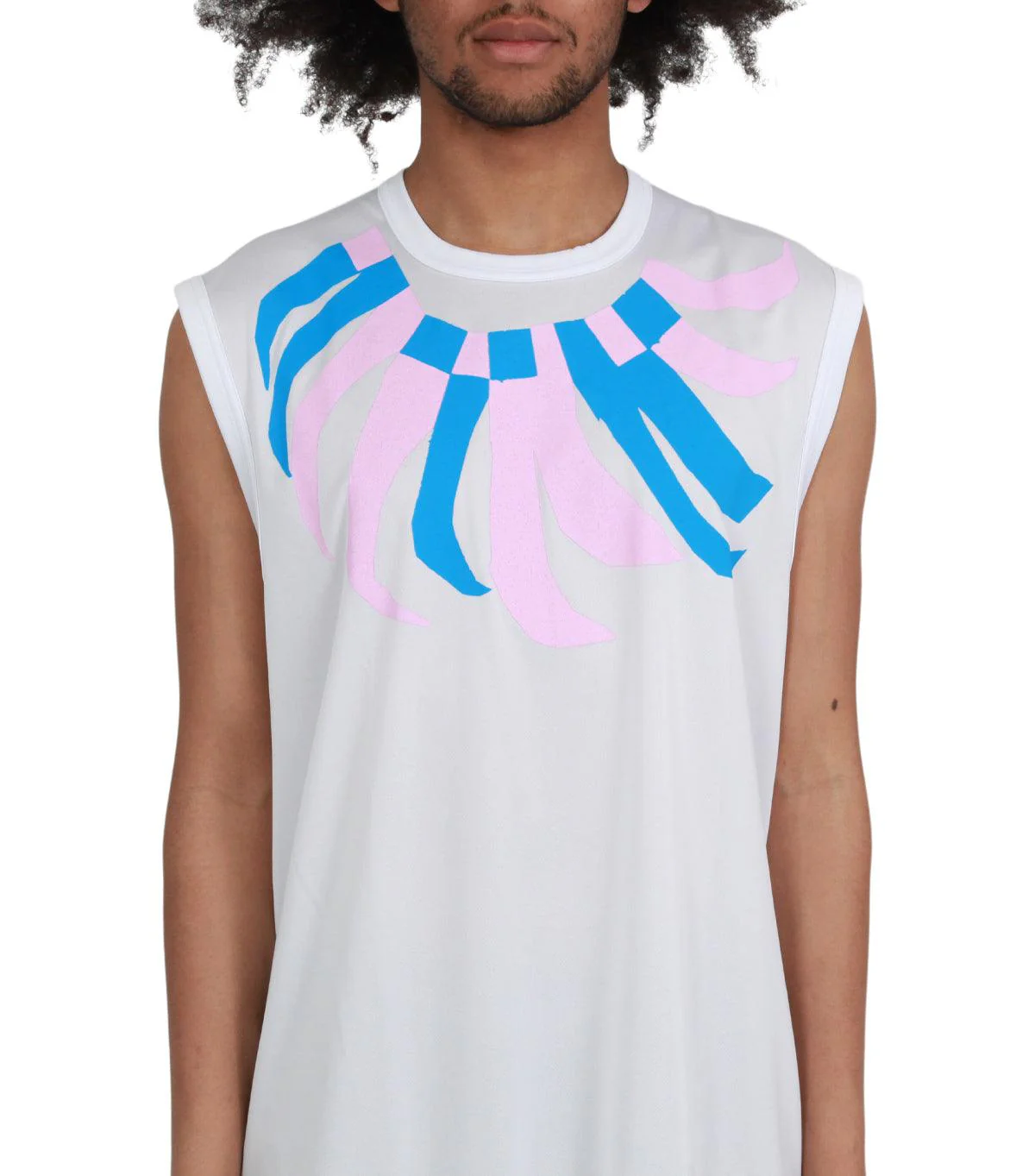 CdG Homme Plus Tank Top White Multi - Image 4