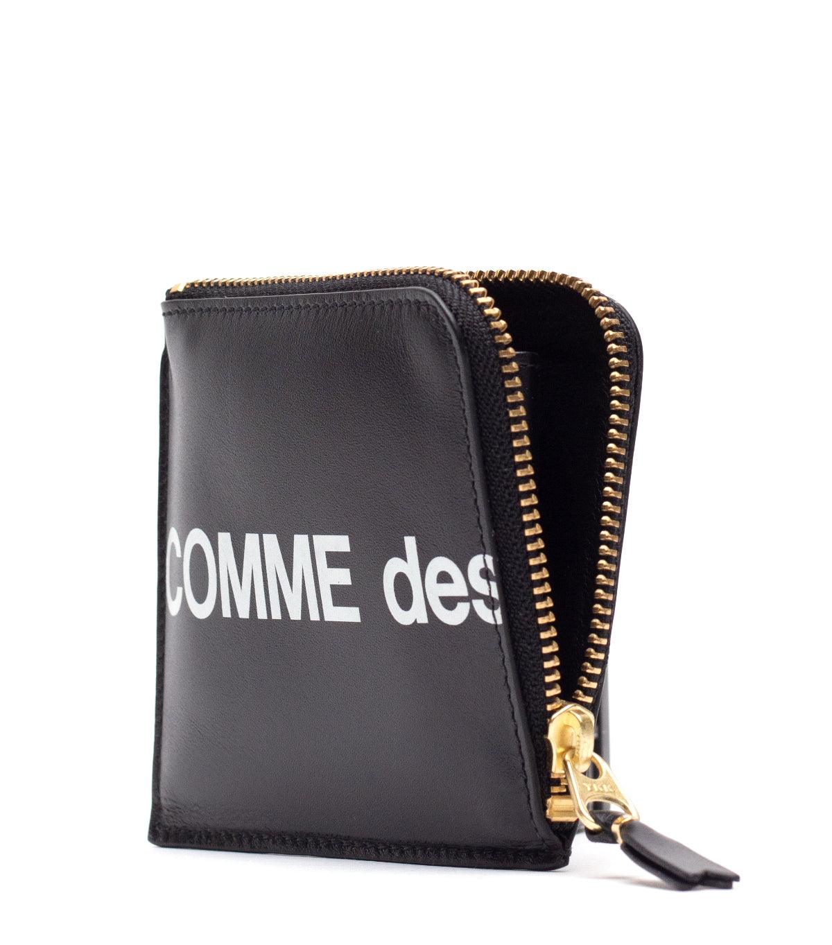 CdG Wallet Huge Logo Wallet Black - Image 3