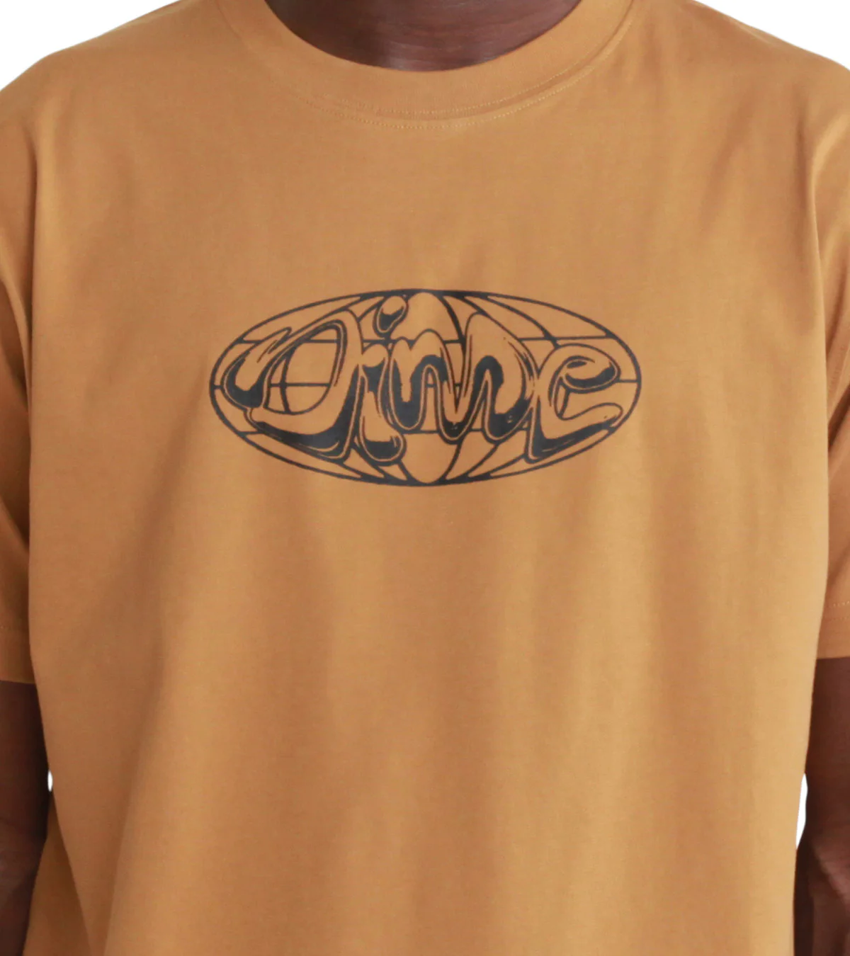 Dime Globe T-Shirt Coffee - Image 4