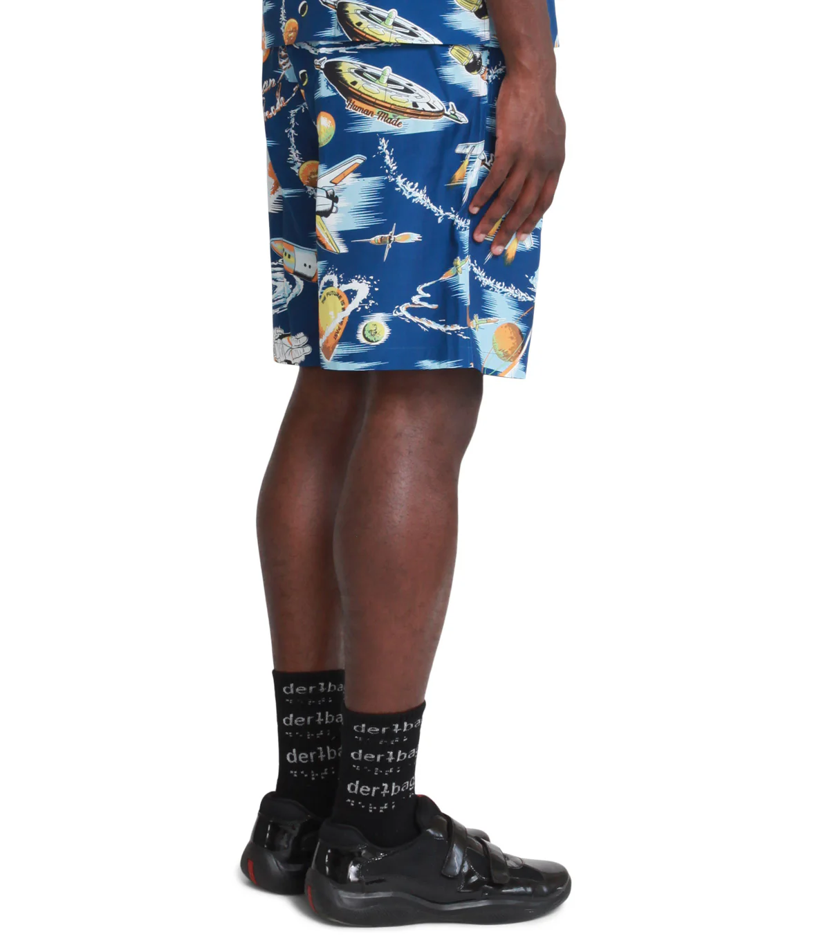 Human Made Cosmic Shorts Blue - Image 3