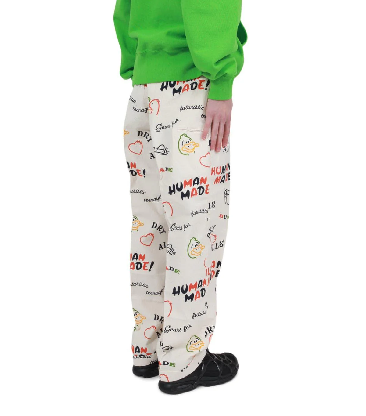 Human Made Printed Chino Pants White - Image 3