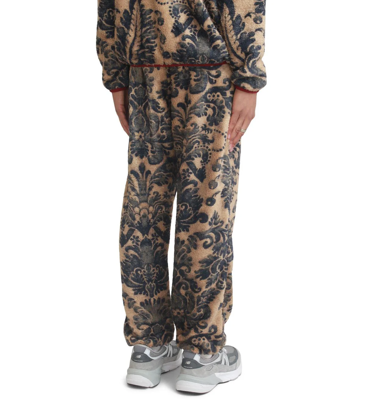Kapital Damask Fleece Easy Pants Beige - Image 3