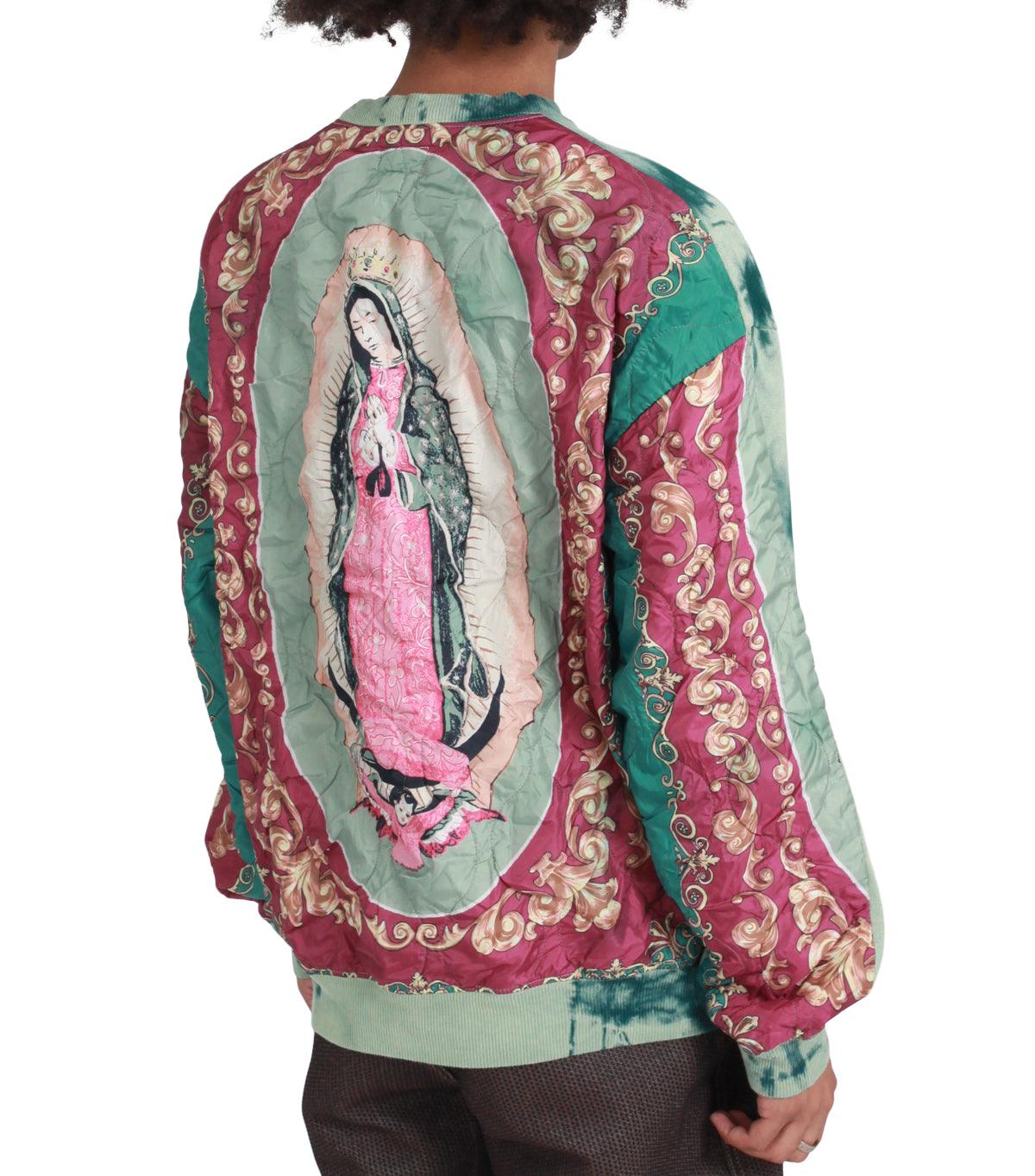 Kapital Knit Bivouac Big Sweater Ecru Green - Image 4