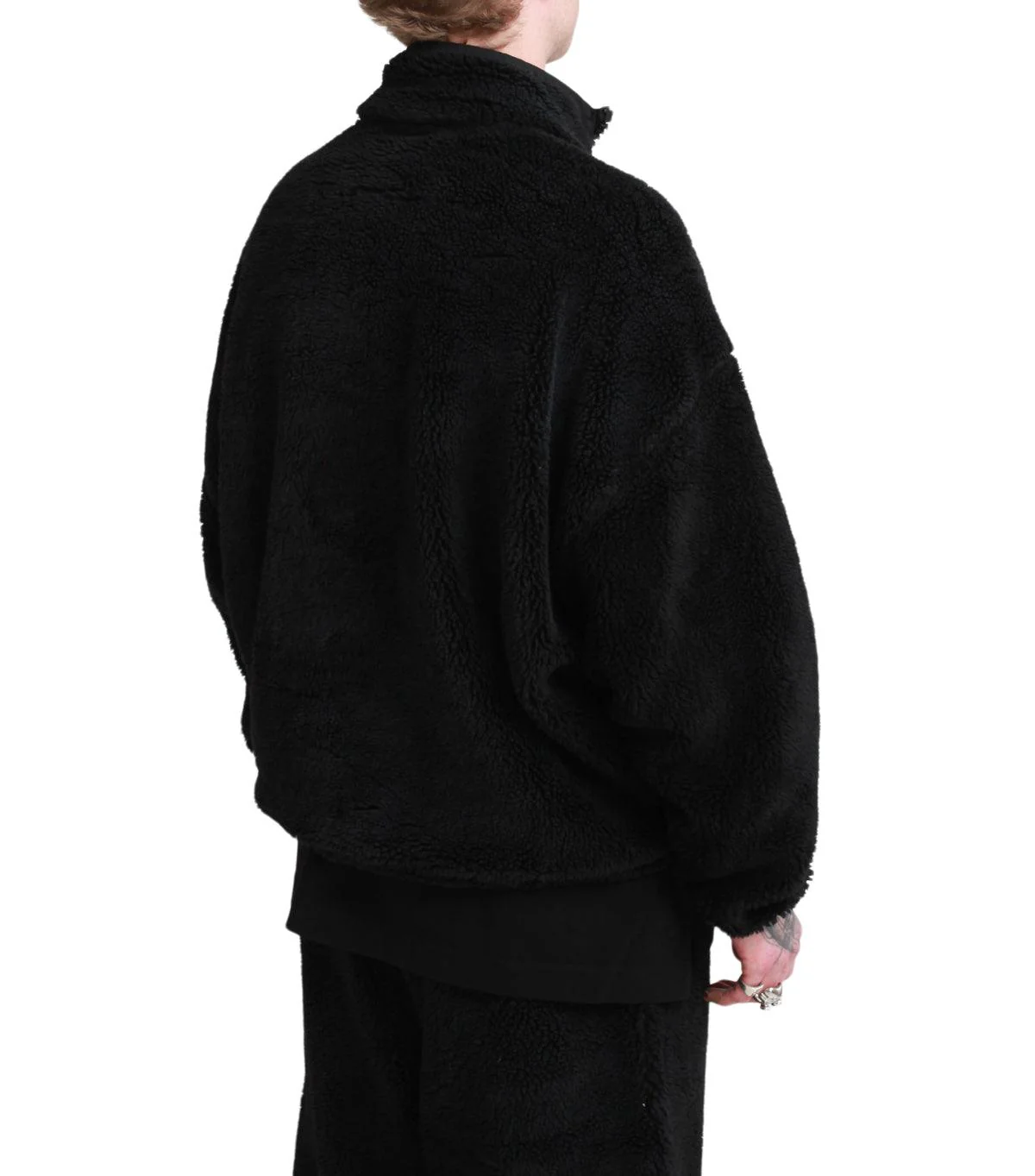 Mihara Yasuhiro Wide Back Boa Blouson Black - Image 3