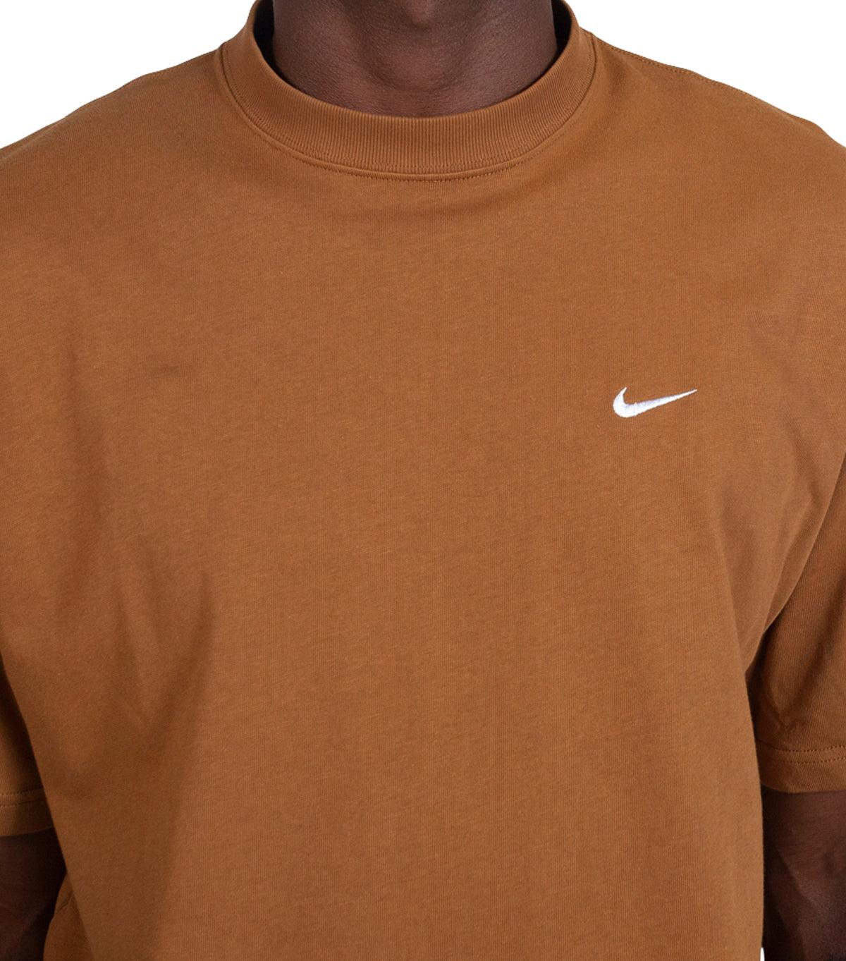 Nike Sportswear Solo Swoosh T-Shirt Brown - Image 4