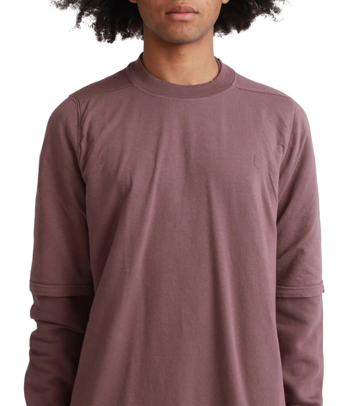 Rick Owens DRKSHDW Hustler Long Sleeve Mauve - Image 4