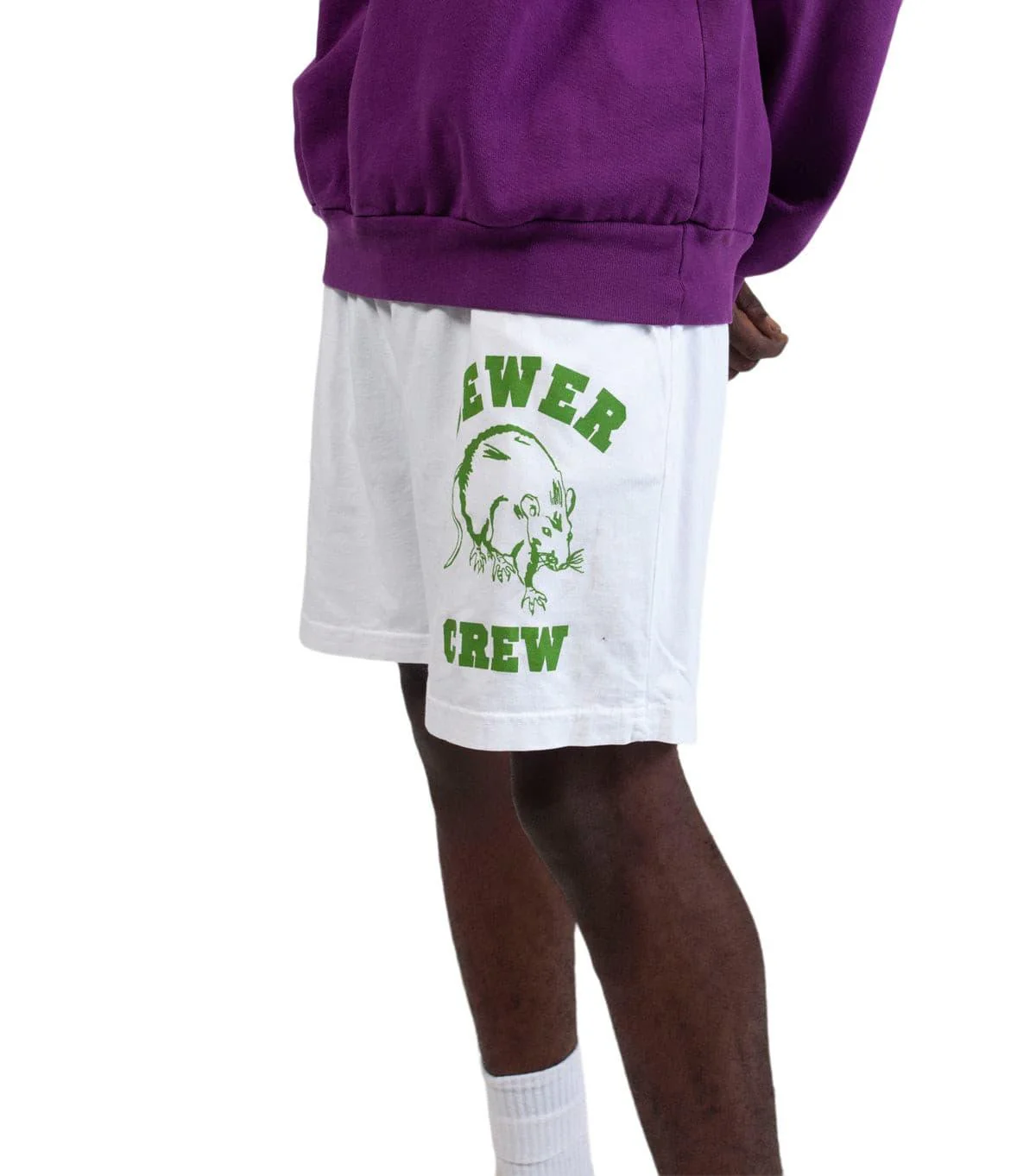 Stray Rats Sewer Crew Jammer Short White - Image 4