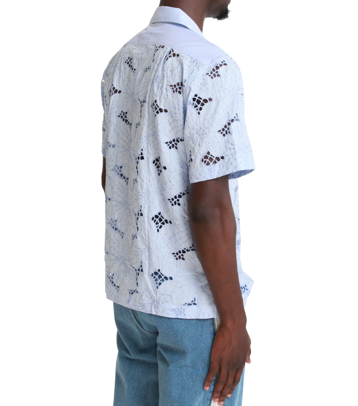 Wales Bonner Highlife Bowling Shirt Light Blue - Image 3